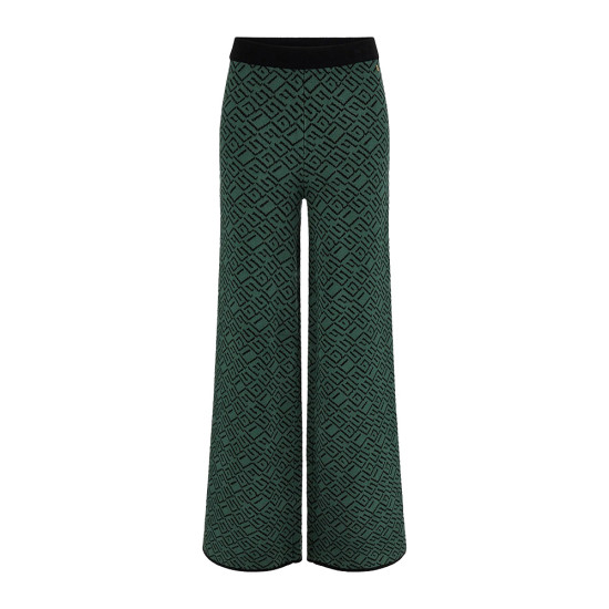 Guess Γυναικείο παντελόνι Posie Jacquard Wide Leg Pant